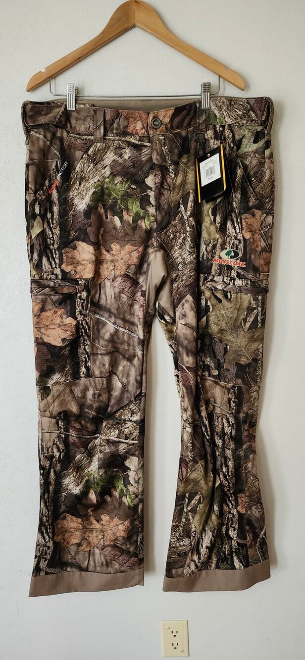 Mossy Oak Men's Camo Techshell Hunting Pants XL NWT
